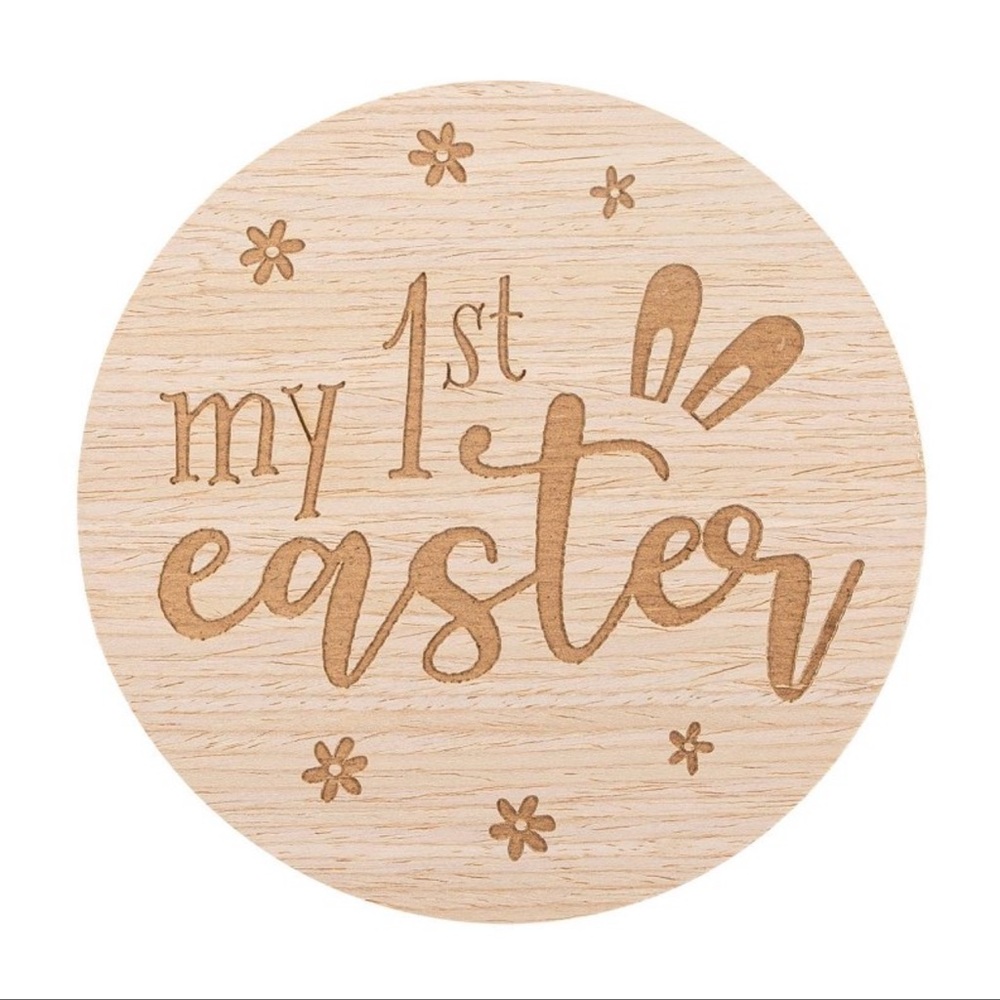 Pearhead Wooden Photo Card 'My 1st Easter'